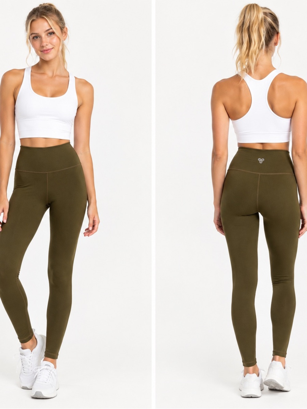 Aritzia TNA Women's High-Waist Olive Active Leggings